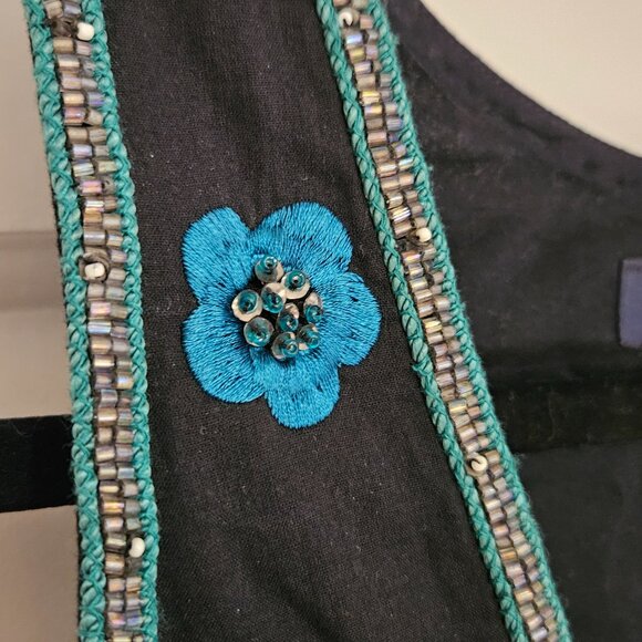 French Connection Beaded Floral Mini Dress - Picture 4 of 9